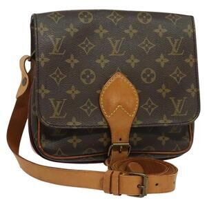 LOUIS VUITTON Monogram Cartouchiere MM Shoulder Bag M51253